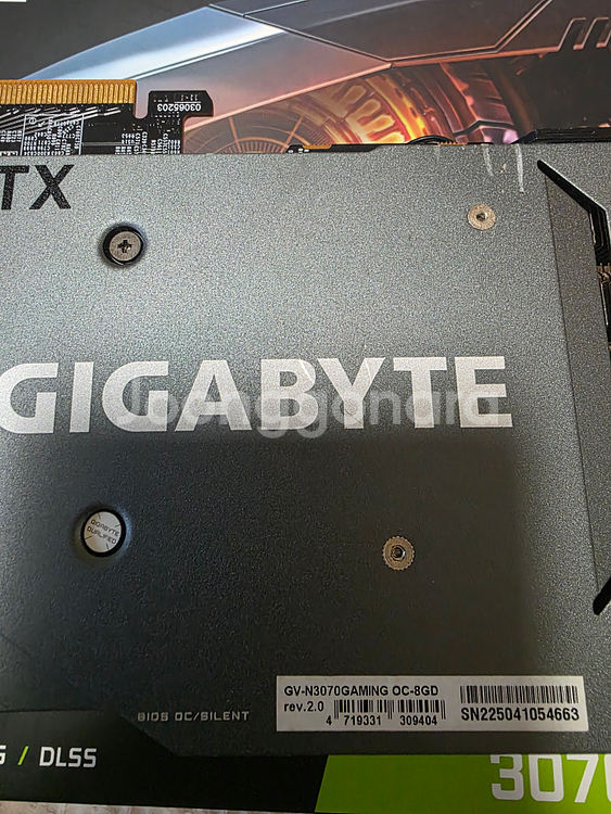 RTX 3070 기가바이트 8G 판매합니다.--2