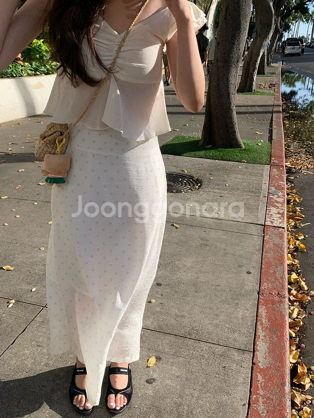 온드민 flower long skirt long 새상품--1