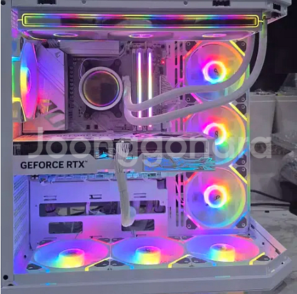 9800X3D, 갤럭시5070ti 화이트 튜닝PC 본체--1
