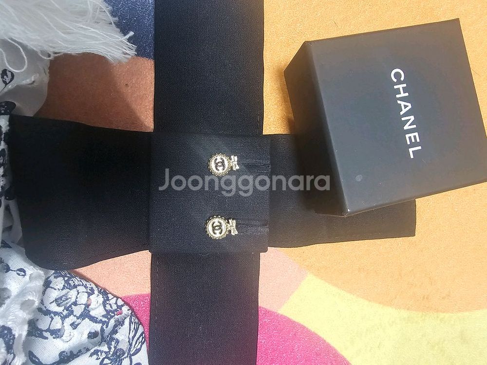 샤넬귀걸이 정품--1