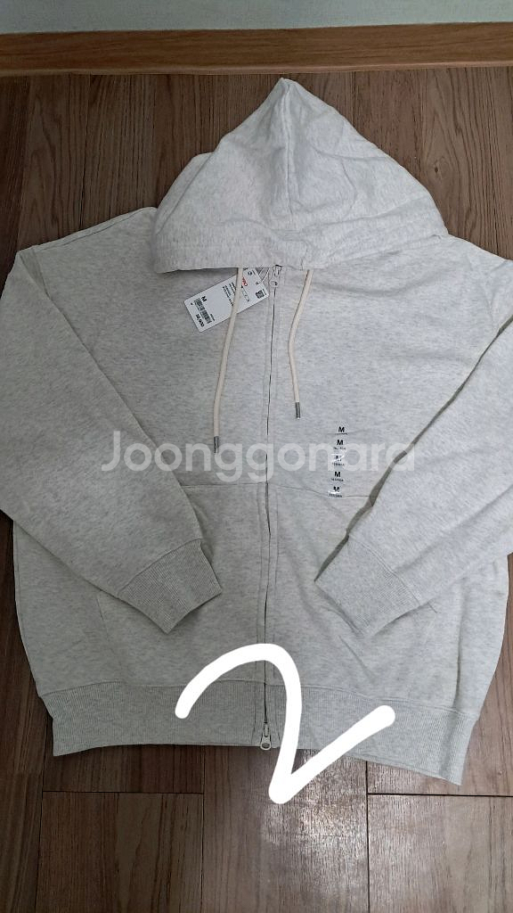 스파오 기모 후드 집업 팝니다--1