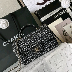 샤넬 트위드 플랩백