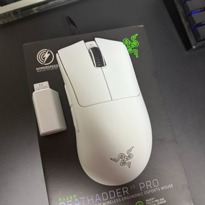 레이저 데스에더 v3 pro 마우스 화이트