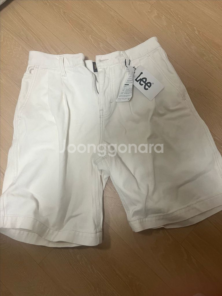 lee 흰색 반 바지--0