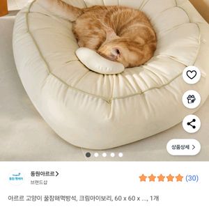 아르르 꿀잠 해먹방석(고냥이.강아지용)