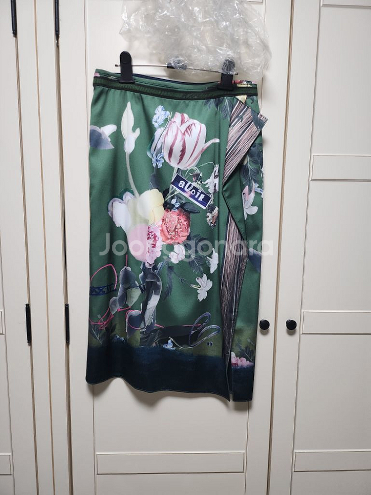 마인 스플릿 플로럴 스커트--1