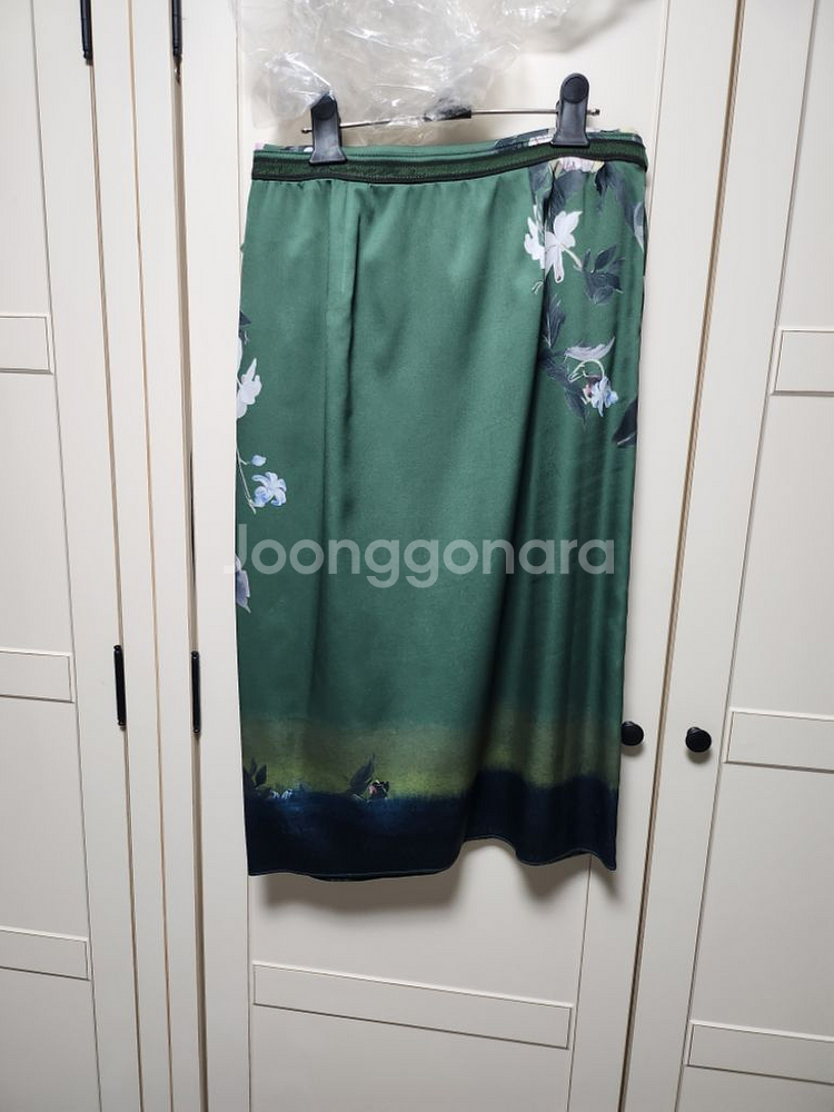 마인 스플릿 플로럴 스커트--2