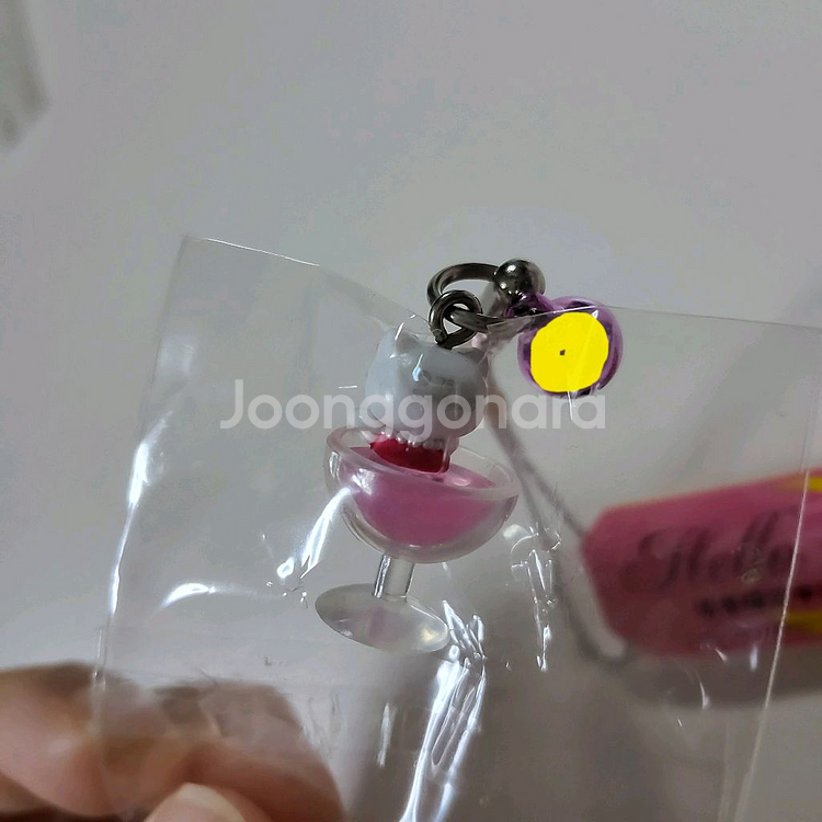 헬로키티 후쿠오카 나카스 한정 와인 키티 스트랩 고전--5