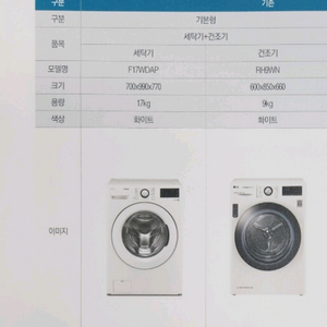 LG 세탁기 건조기 세트