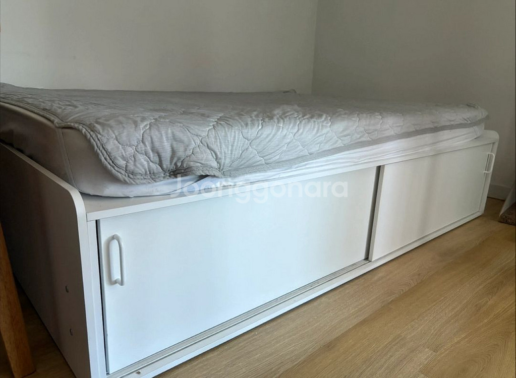 버터하우스 퀸사이즈 수납형 침대 (프레임, 매트리스)--2