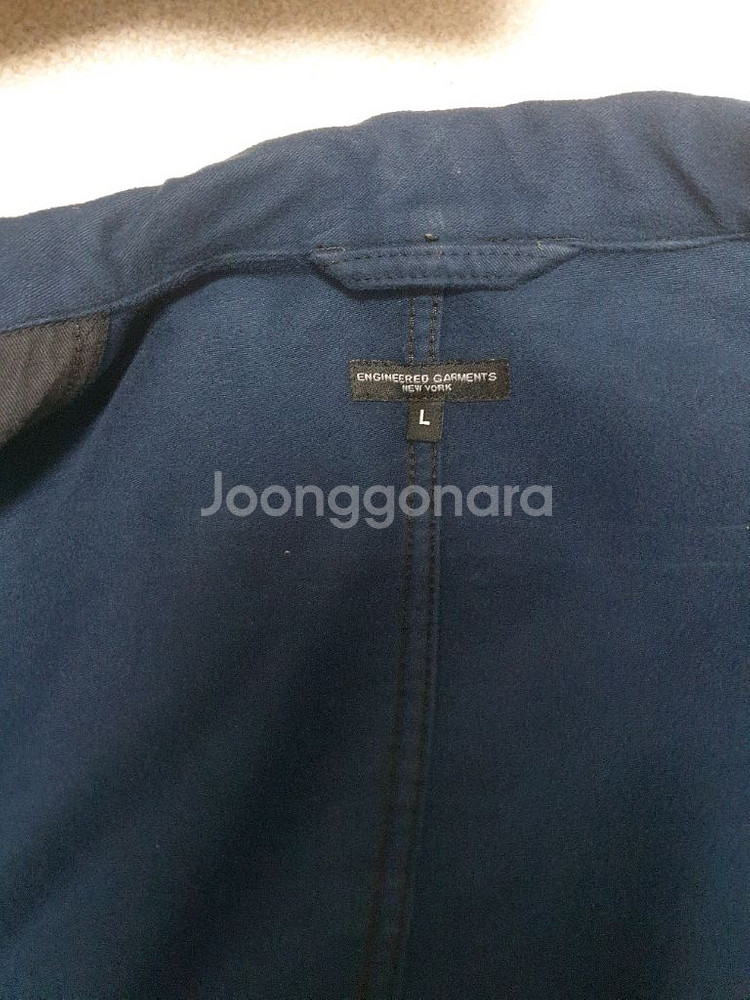 엔지니어드가먼츠 베드포드 자켓 몰스킨 네이비 라지사이즈--2