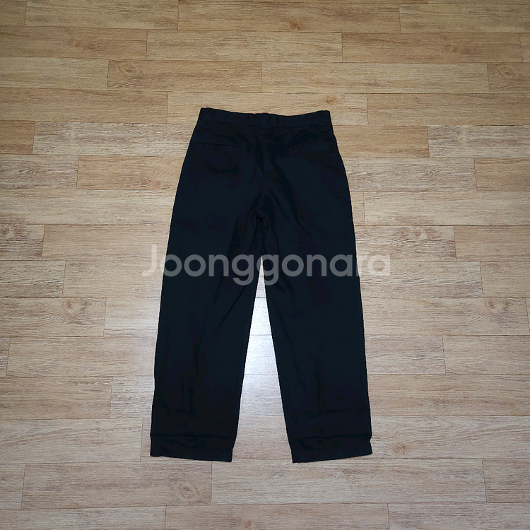 일본판 유니클로 와이드핏 치노팬츠 블랙 82cm(85)--2