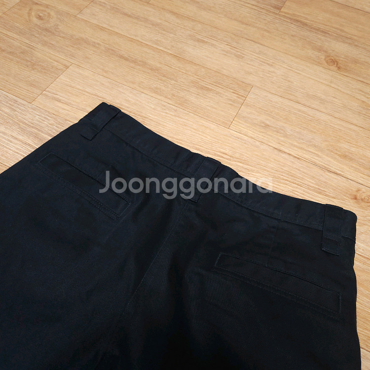 일본판 유니클로 와이드핏 치노팬츠 블랙 82cm(85)--3