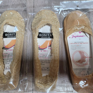 새거 면덧신 3켤레 보니따덧신 레이스덧신 여성덧신 양말