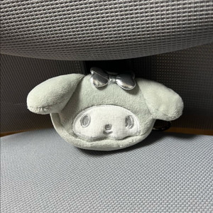 (산리오) 마이멜로디 실버 얼굴 파우치 키링 팝니당