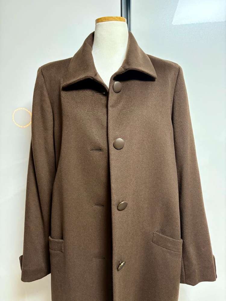 캐시미어 브라운롱코트(캐시미어100%실크100%)--1
