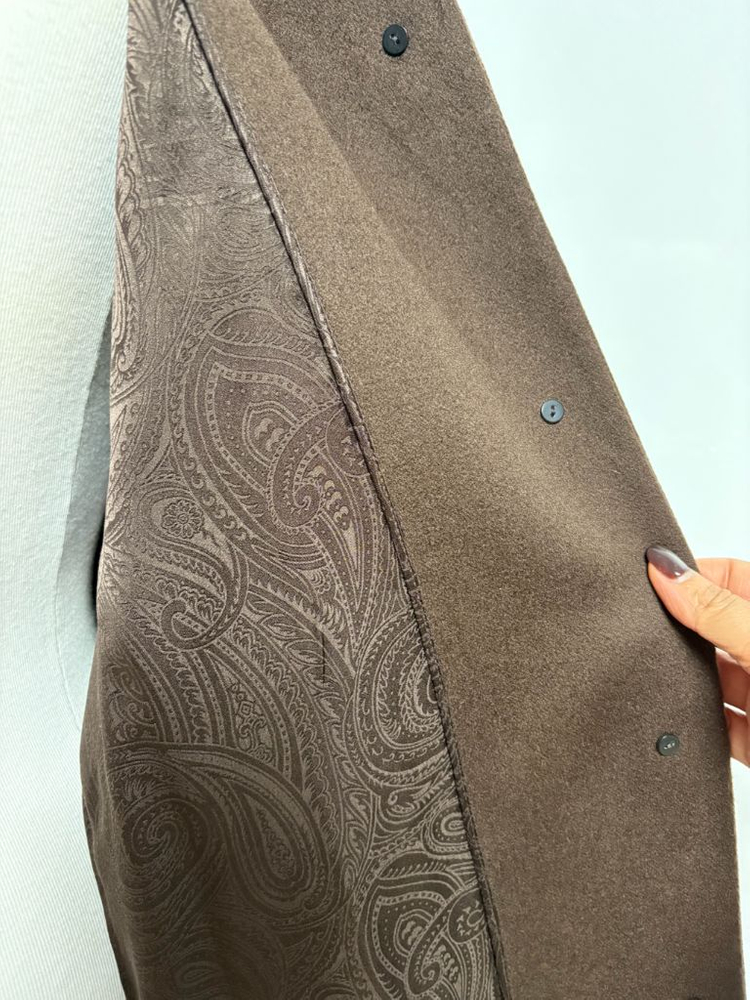 캐시미어 브라운롱코트(캐시미어100%실크100%)--5