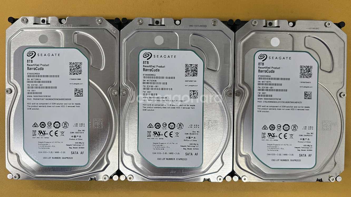 Seagate 8TB HDD 바라쿠다 8테라 하드--0
