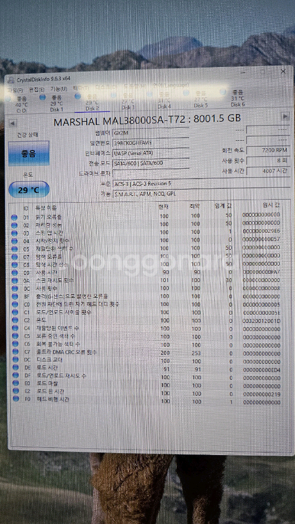 FFF HDD 8TB 나스 엔터프라이즈 8테라 하드--2