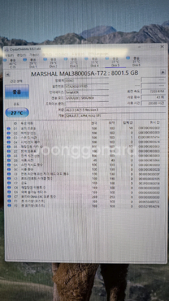 FFF HDD 8TB 나스 엔터프라이즈 8테라 하드--5
