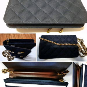 Chanel 블랙 킐링 참월렛 온 체인 숄더백 정품