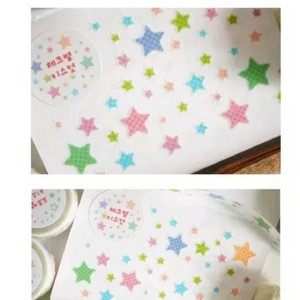 플러피부 체크별 키스컷 50cm