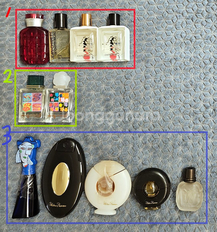 미니어처 향수-까스텔 바작, 앤디 워홀, 팔로마 피카소--0
