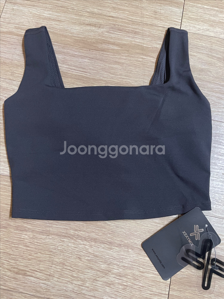 젝시믹스 젤라 인텐션 스퀘어 브라탑 블랙 S,M--3