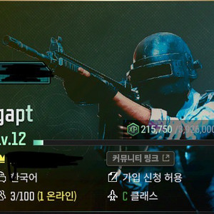 스팀배그클랜 판매 12렙