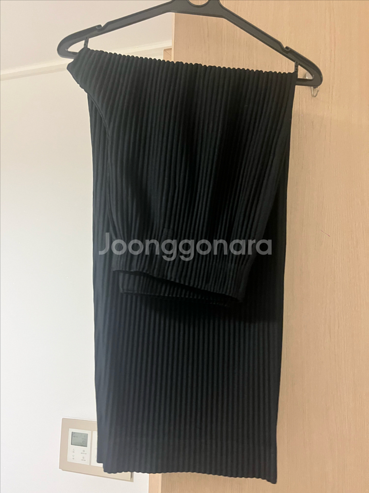옴므플리세 후드집업 와이드 팬츠 세트--5