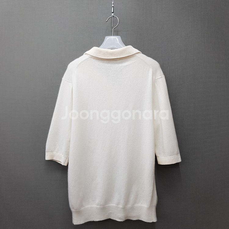 한섬 2021 더캐시미어 캐시미어 반팔니트 90--3