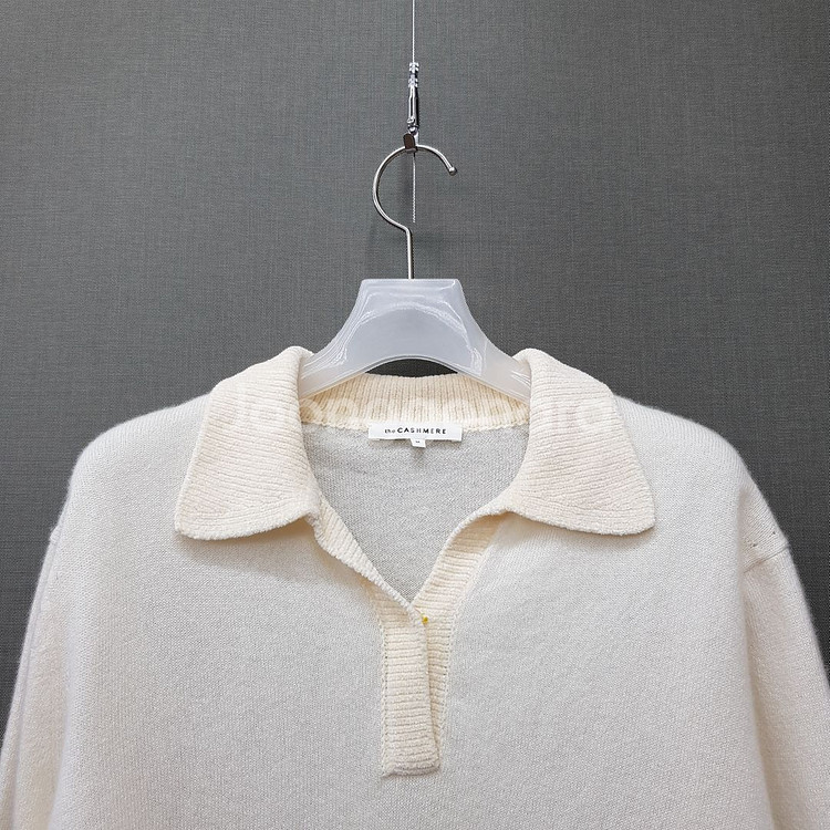 한섬 2021 더캐시미어 캐시미어 반팔니트 90--1