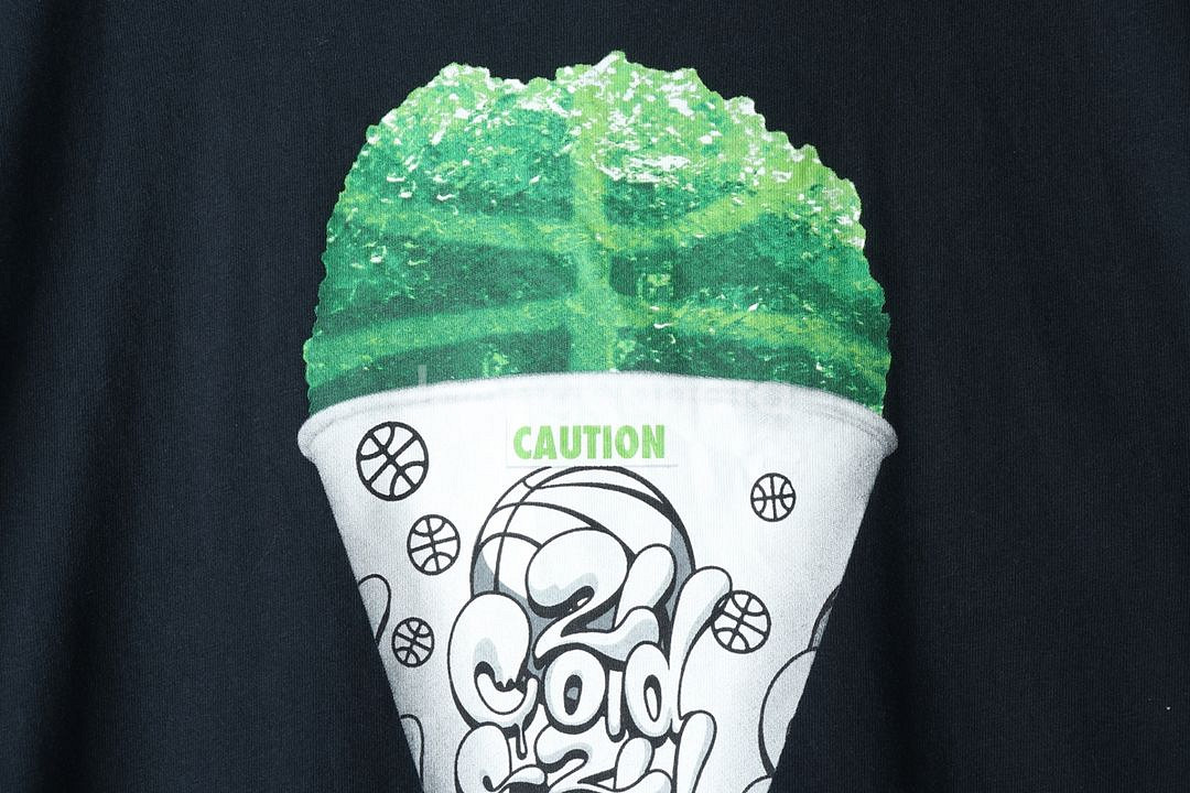 (L) 나이키 반팔 티셔츠 블랙 아이스크림 한정판--4