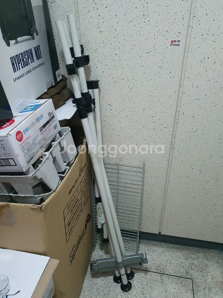 철제 옷걸이 2단 행거 양천구--1