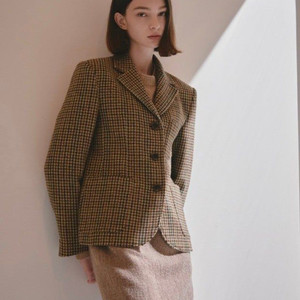 아비에무아 아브라함문 체크 자켓