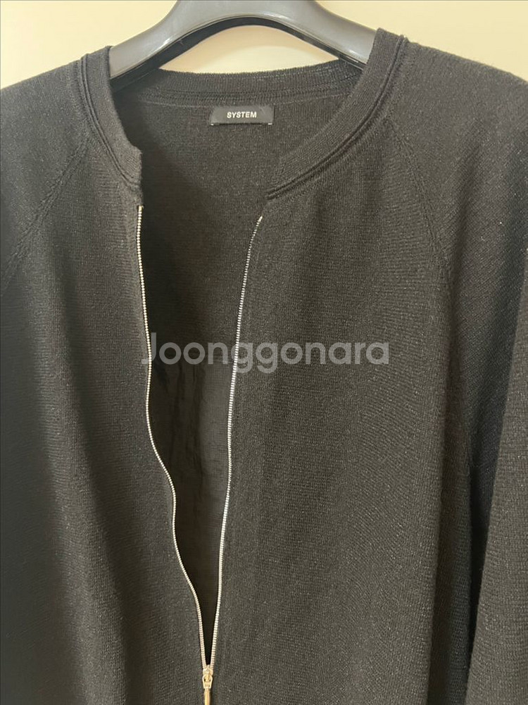 한섬 시스템 블랙 가디건--1