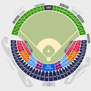 8월26일 잠실야구장 두산삼성 1루블루107 5열 통로