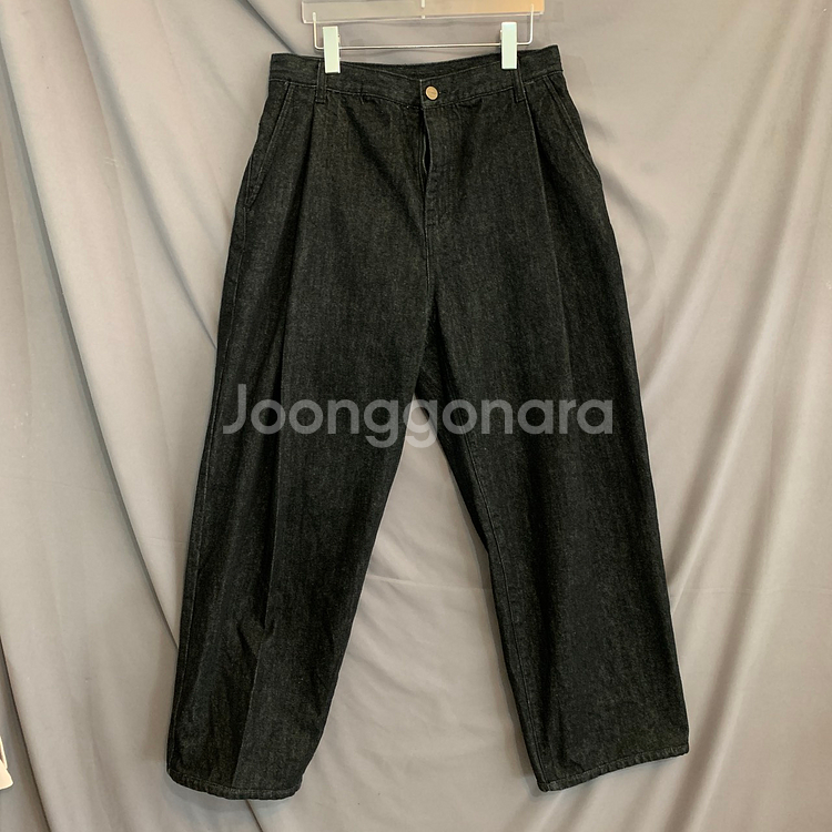 50 노이어 핀턱 와이드 데님 팬츠 청바지--1