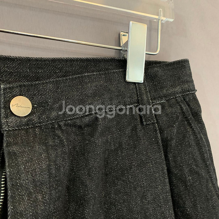 50 노이어 핀턱 와이드 데님 팬츠 청바지--4
