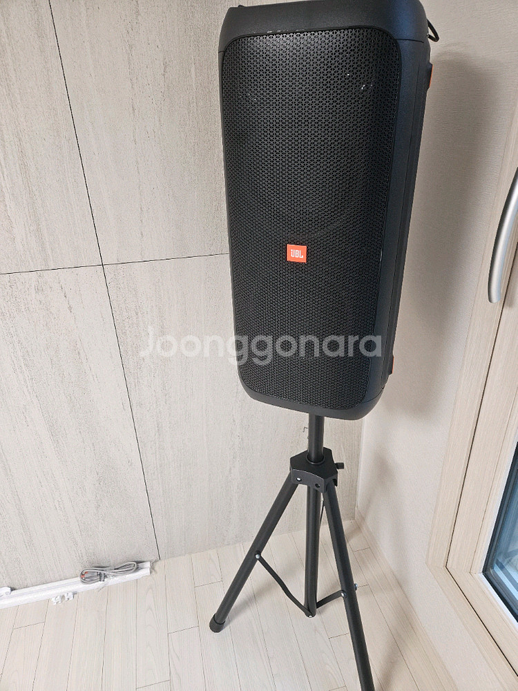 JBL 파티박스 스피커 블랙 + 스탠드--0