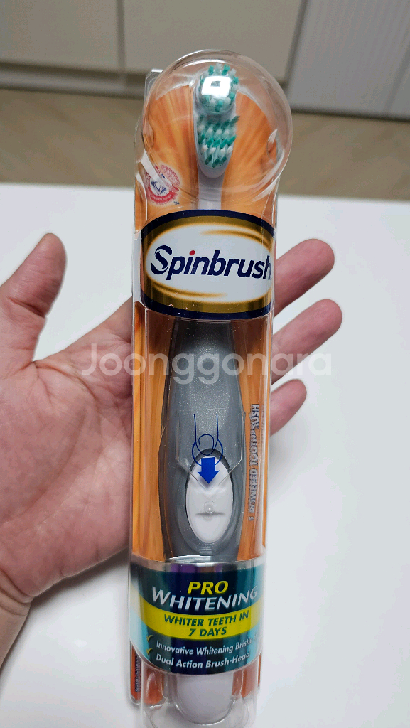 암앤해머 스핀브러쉬 프로화이트닝 EX SOFT 전동칫솔--0