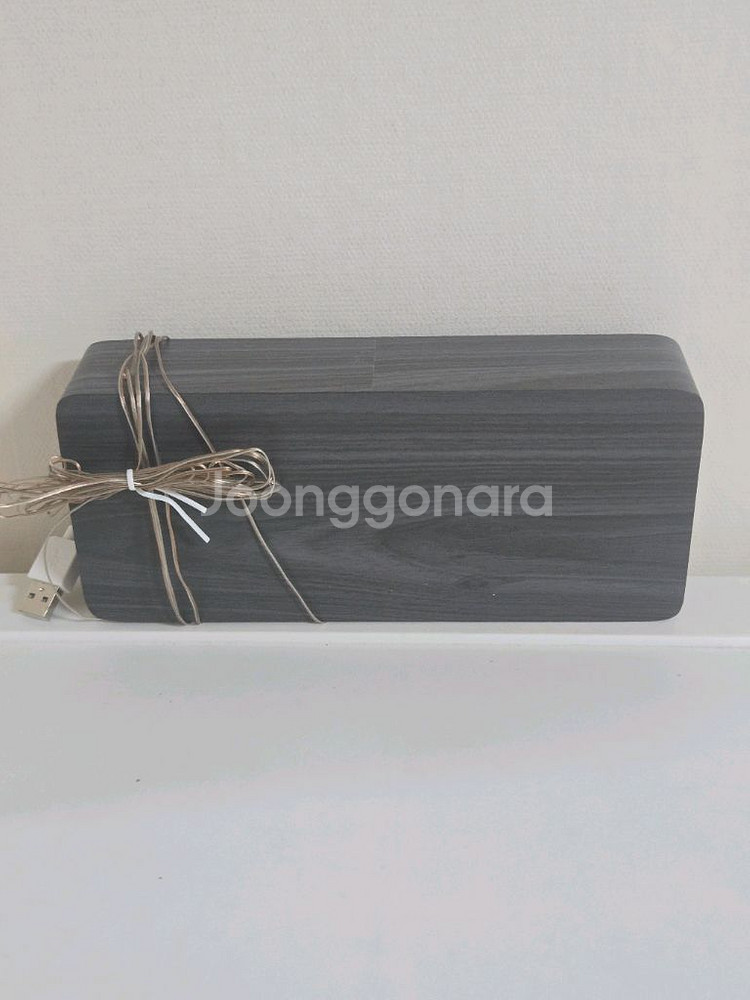 플라이토 우드 LED USB 디지털 탁상 시계 새상품--1