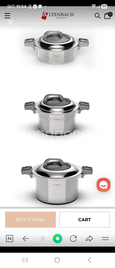 알텐바흐 저압냄비 4/7/11 리터--1