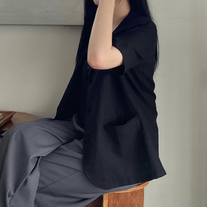 린넨 반팔 자켓