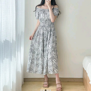 오프숄더 롱 원피스 여름 원피스 휴양지 원피스