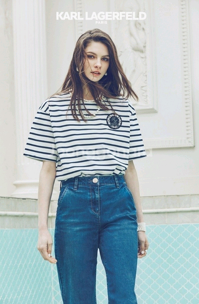KARL LAGERFELD 단카라 탑--0