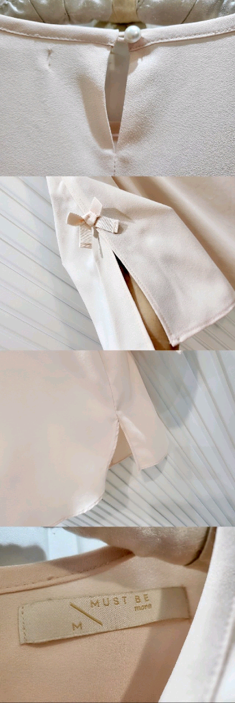 MUST BE 리본 배색 탑 (M)--1