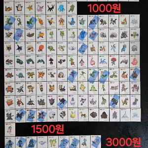 포켓몬 띠부씰 시즌1~시즌3 완성본 개별판매 띠부실