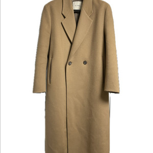 타임옴므 21fw 베이지 더블 맥시 코트 100사이즈