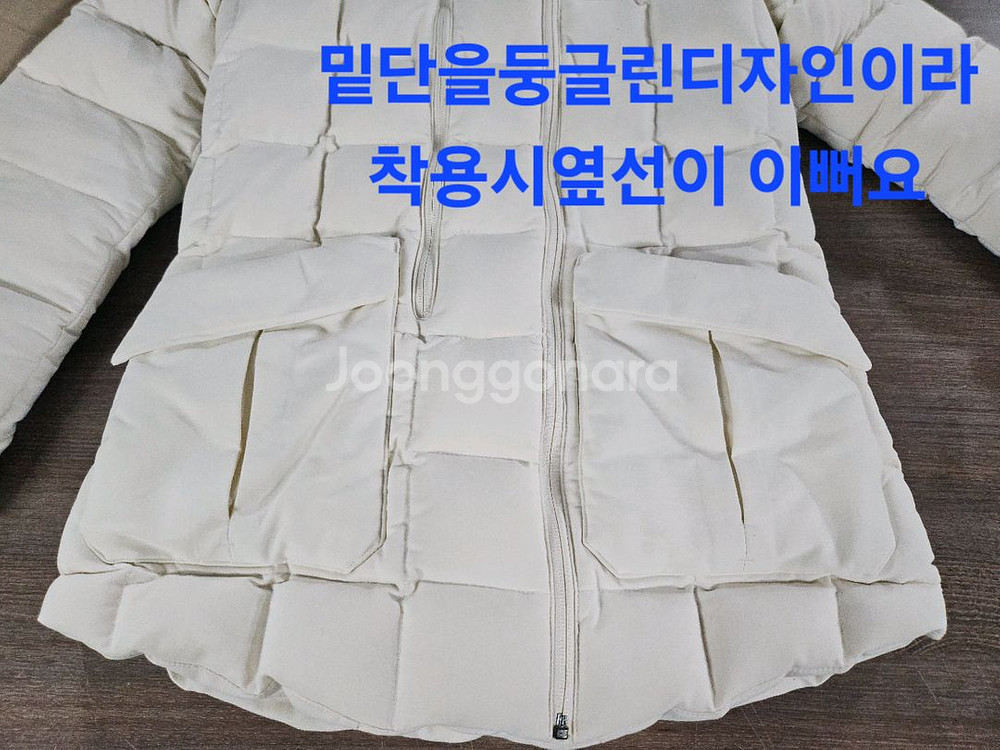 데쌍트 아이보리 패딩 점퍼 90--7